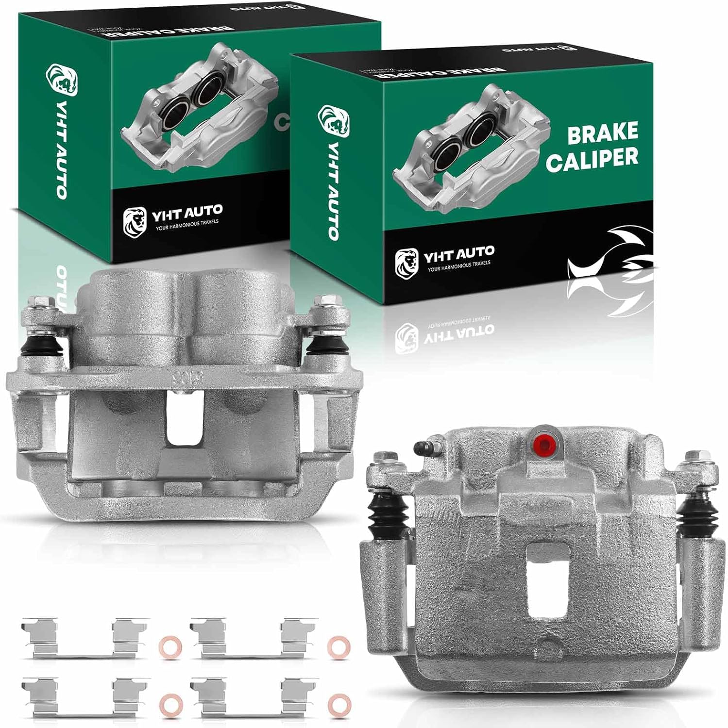 Set of 2 Rear Brake Caliper Assembly for 2003-2017 Chevrolet Express GMC Savana 2500 3500 Rear Driver and Passenger Side