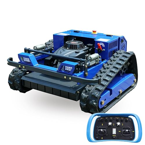 AIWEIYA-Remote Control Lawn Mower Oil-Electric Hybrid product photo (Lawn Mowers) — ScooterReviewPro review