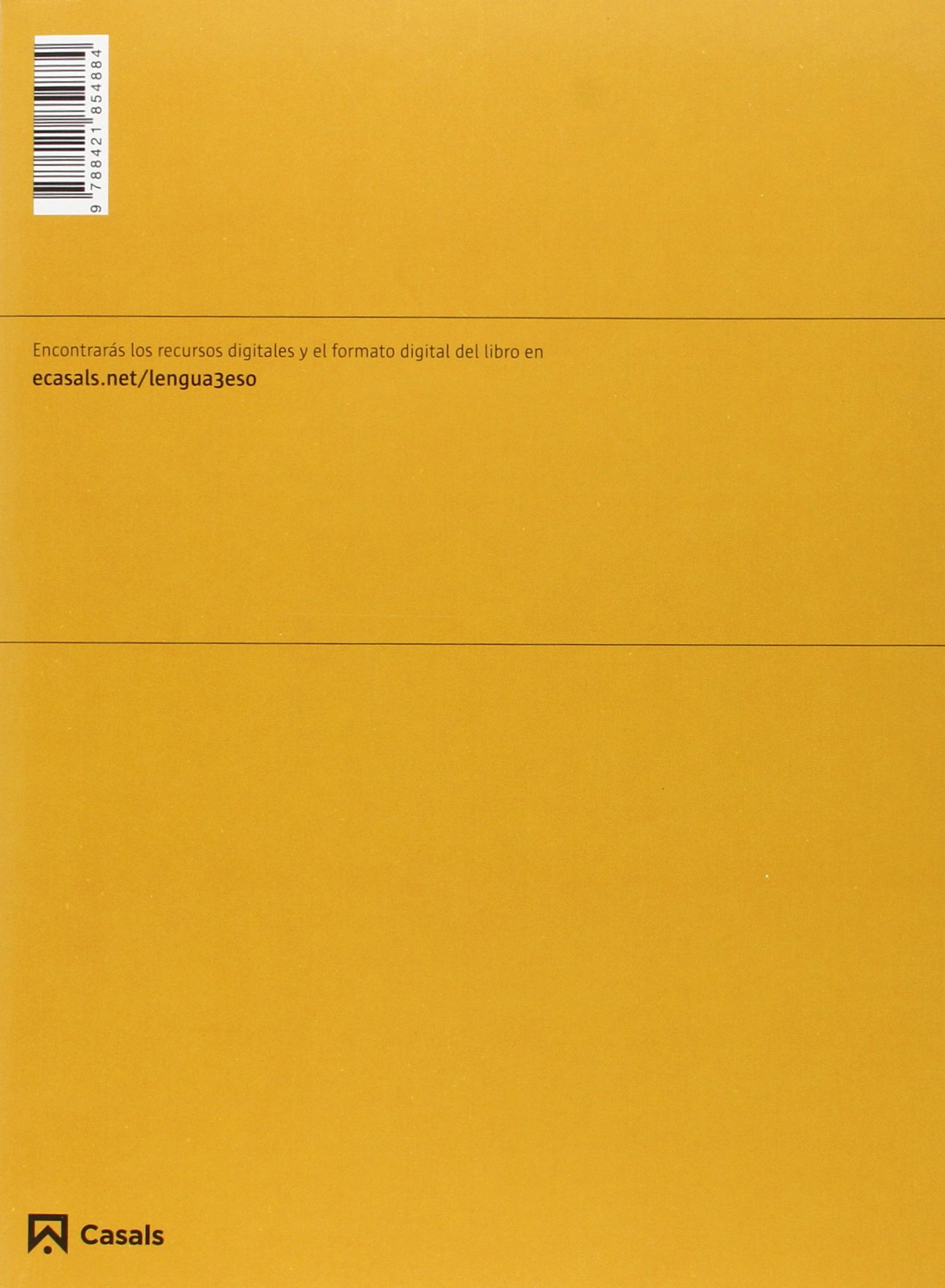 Lengua castellana y Literatura 3 ESO (2015) - 9788421854884