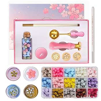 Amazon | JUSTBOKU シーリング スタンプ セット 桜 シーリング