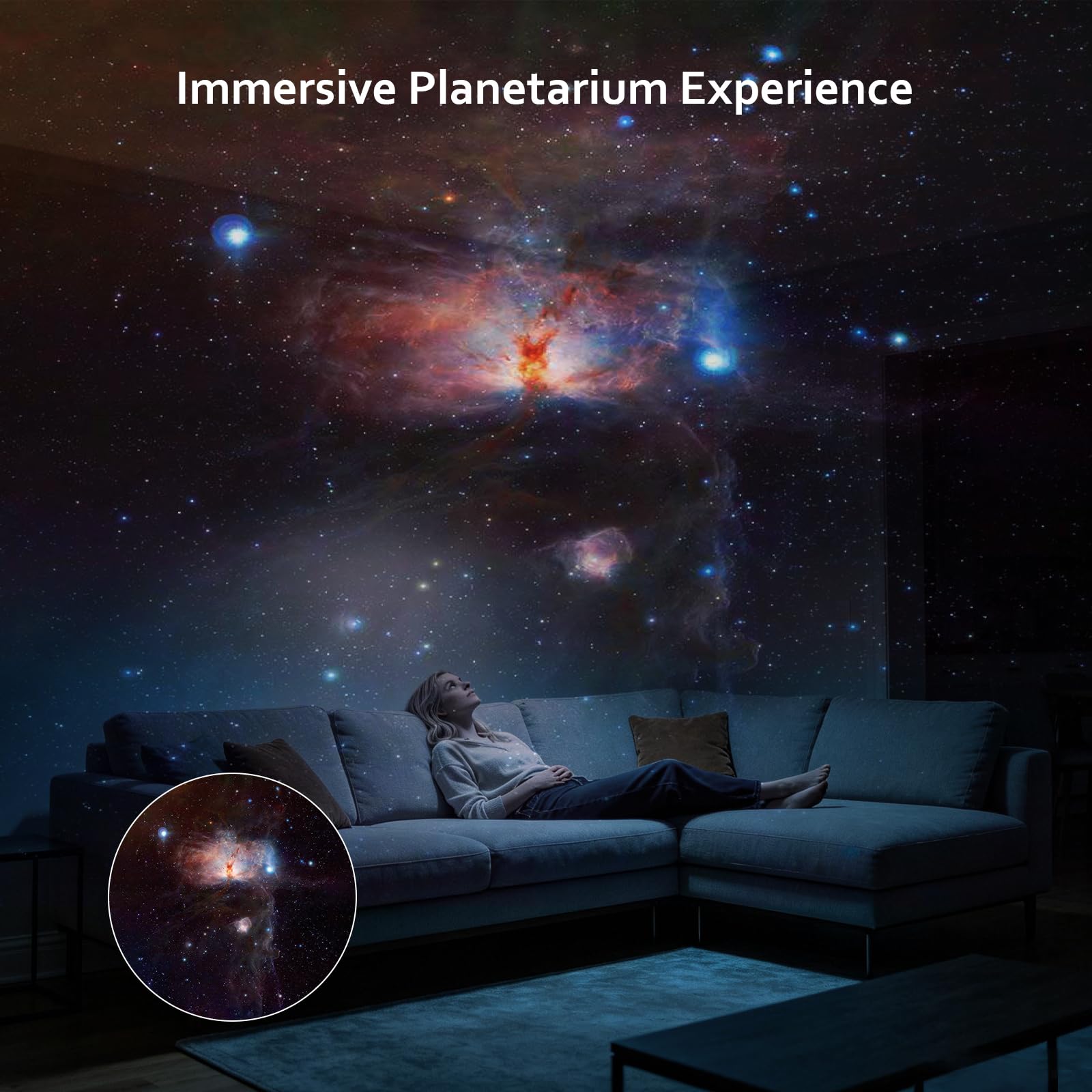 Galassia Proiettore Pro, Proiettore Stelle Soffitto Planetaria Cielo Stellato Luce Notturna con 3 Discs, Galaxy Projector per Bambini Adulti Camera Regalo Compleanno