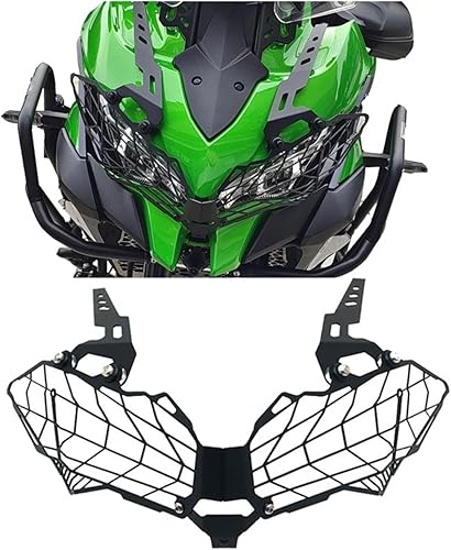 Miniatura 9 de for Kawasaki VERS-&YS 1000 VERS-&YS1000 KLE1000 2021 2022 Motorcycle Headlight Protector Guard Headlamp Grille Protection Cover Headlight Guard