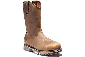 Men's Pull-on Heavy Duty Work Boots for Industrial Use