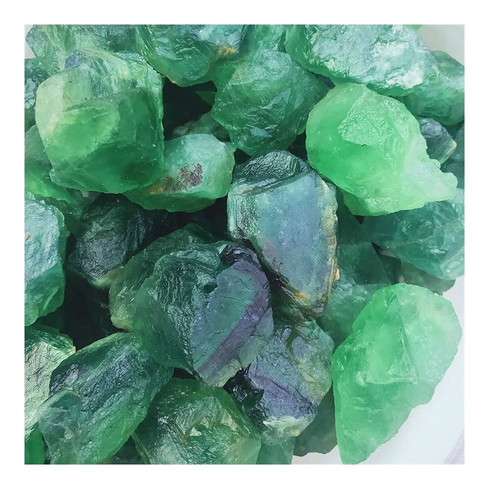 Cristallo Naturale Pietra Grezza Artigianato Cristallo Pietra di Fluorite Grezza Cristalli di Roccia di Quarzo Fluorite Verde Grezzo Naturale Collezioni di casa (Size : 230g)