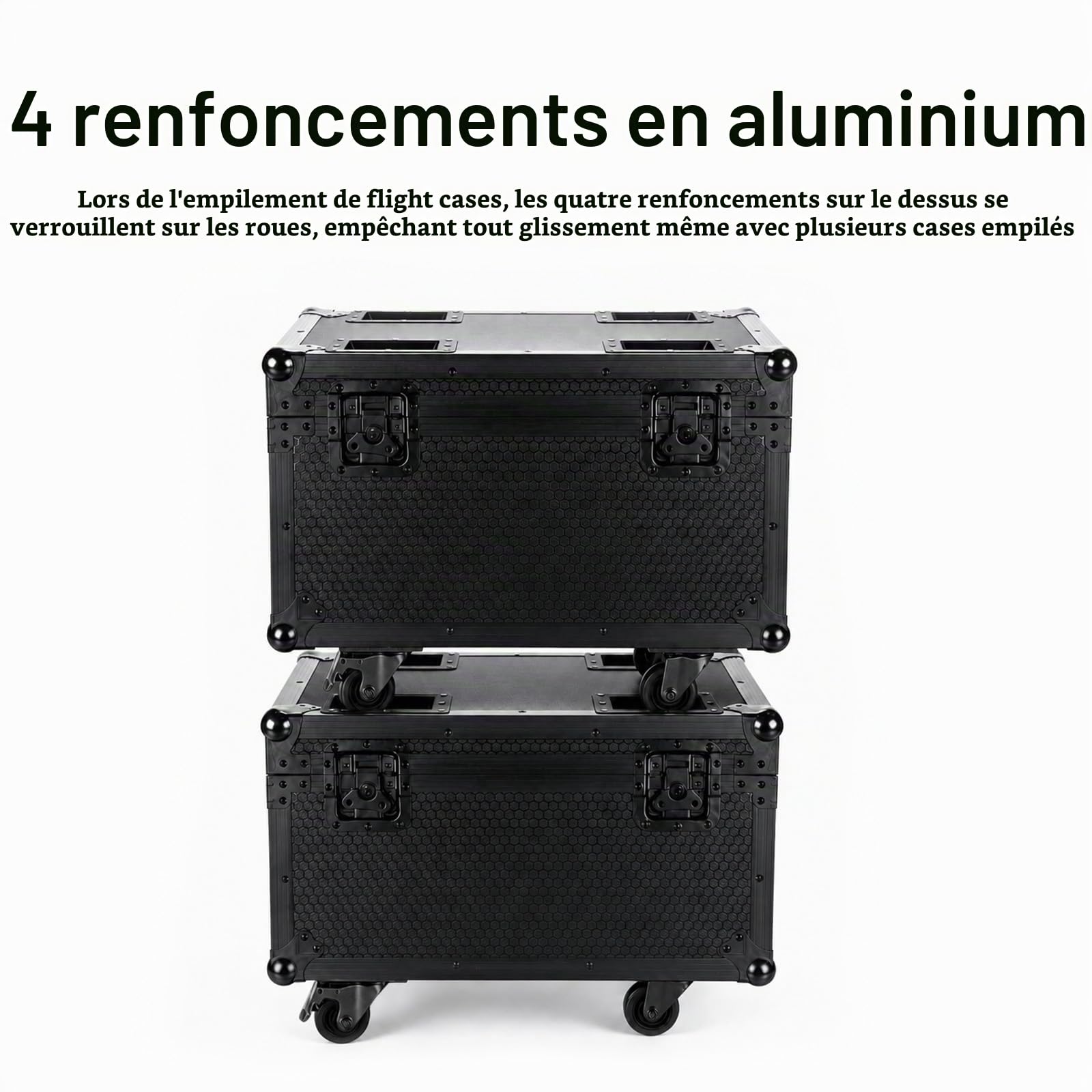 Flight case pour projecteur Par LED 180 W, 15,3 kg, 61 x 40 x 46 cm