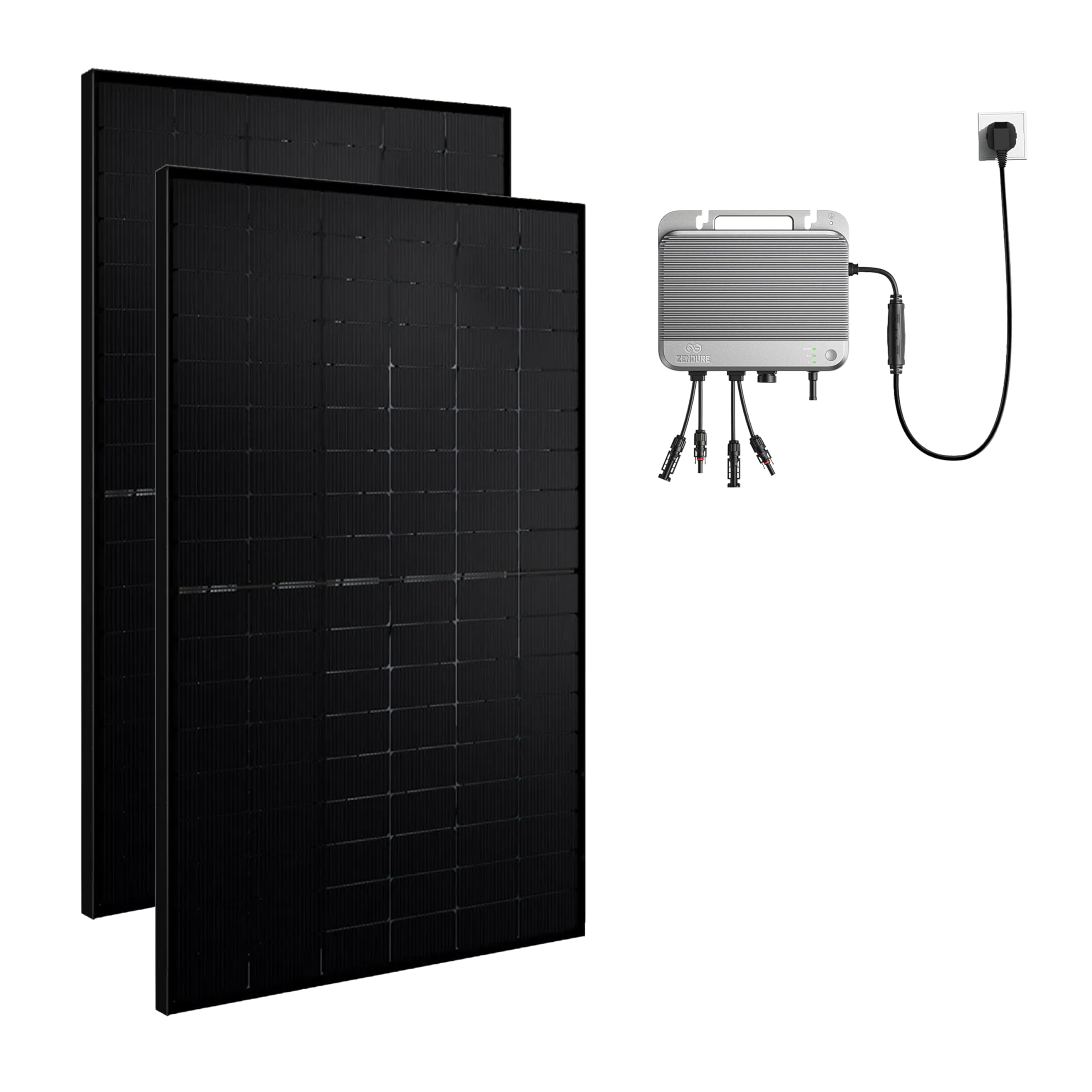 Zendure SolarFlow 800 Balkonkraftwerk-Set | 2× 450 Wp Module | 800W Hybrid-Wechselrichter