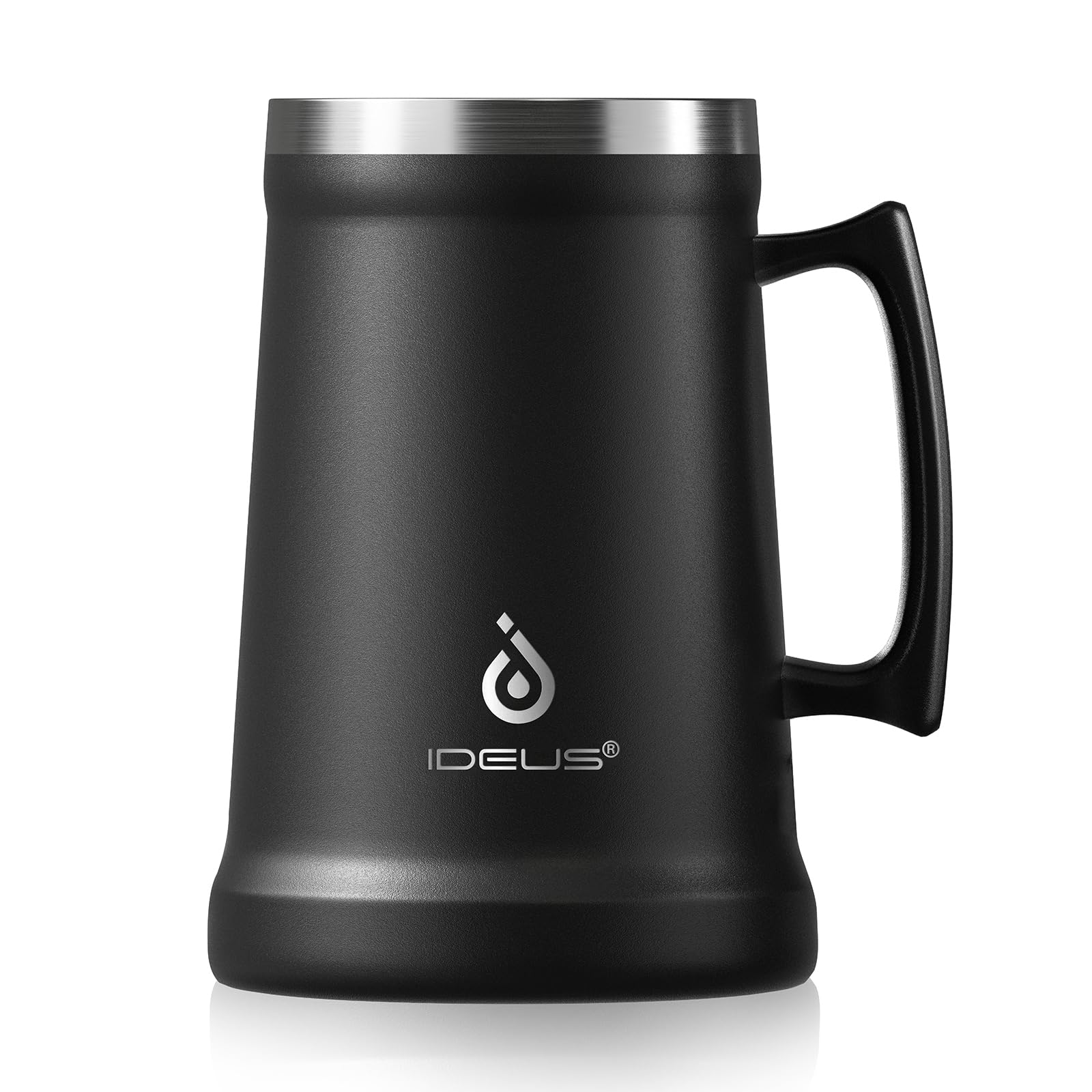 Ideus Insulated Beer Stein 24 32oz Stainless Steel Double Walled Beer Mug Giant Bar Drinkware Metal Beer Cup