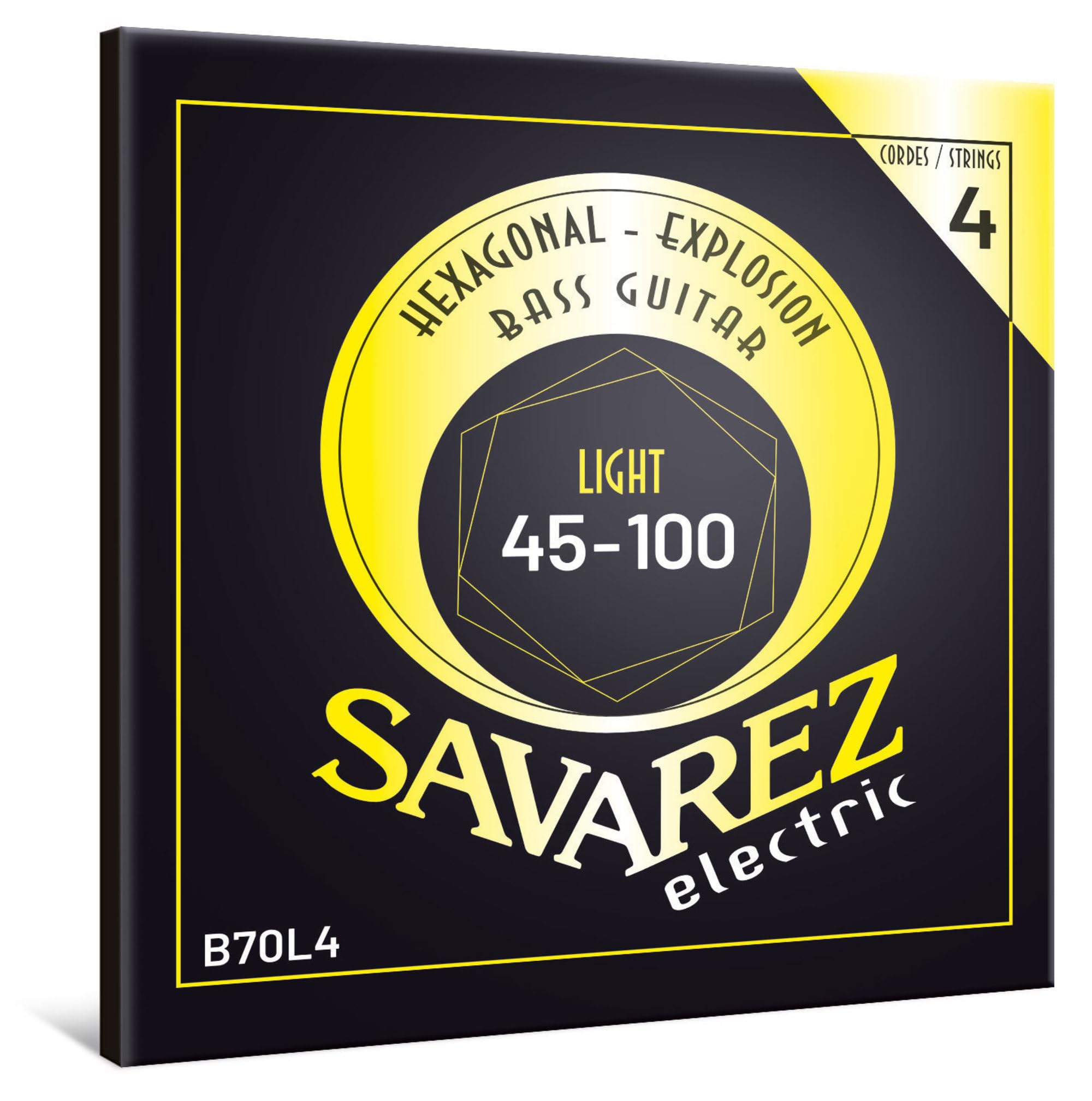 Savarez B70L4 Hexagonal Explosion 045-100 Hexagonal electric bass strings