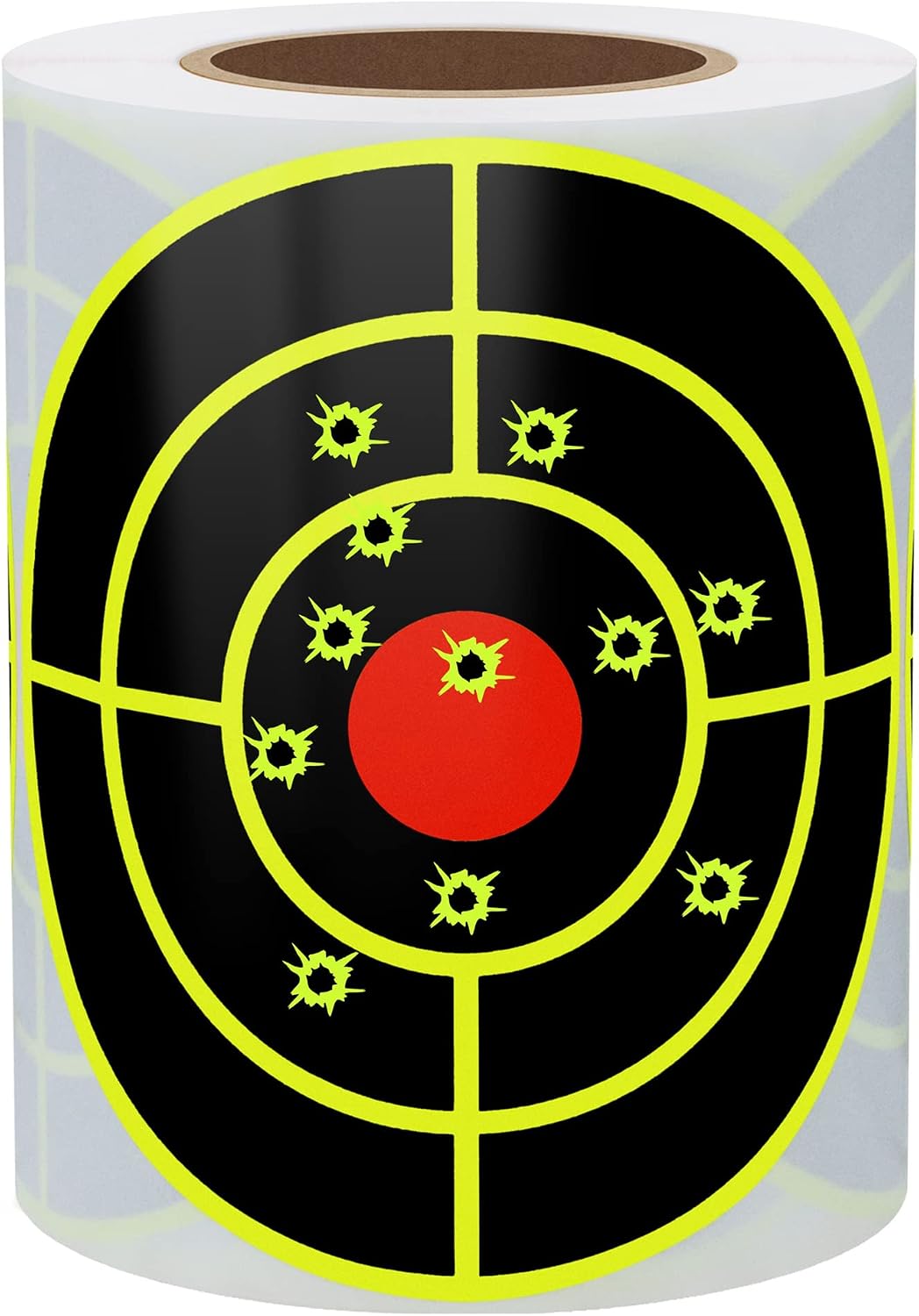 Hybsk Splatter Target Stickers 3 inch Reactive Targets for Shooting with Fluorescent Yellow Impact, Shooting Targets for BB Pellet Airsoft Guns (3 inch,Yellow)