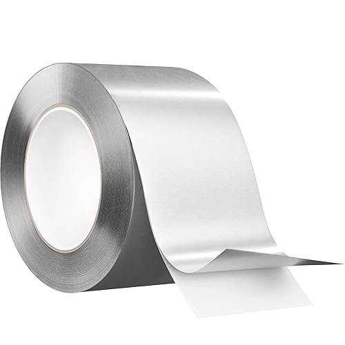 Miniatura 8 de EconoHome Cinta de papel de aluminio de alta calidad, 3 pulgadas x 33 yardas (3.6 mil), barrera adhesiva para sellar HVAC, conductos de aire