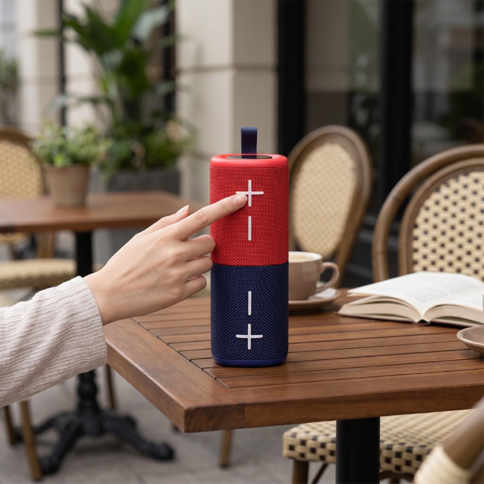 Annadue Casse Bluetooth 20W Stereo HIFI Separabili 2 in 1, Altoparlante Magnetico Scindibile per Feste All'aperto