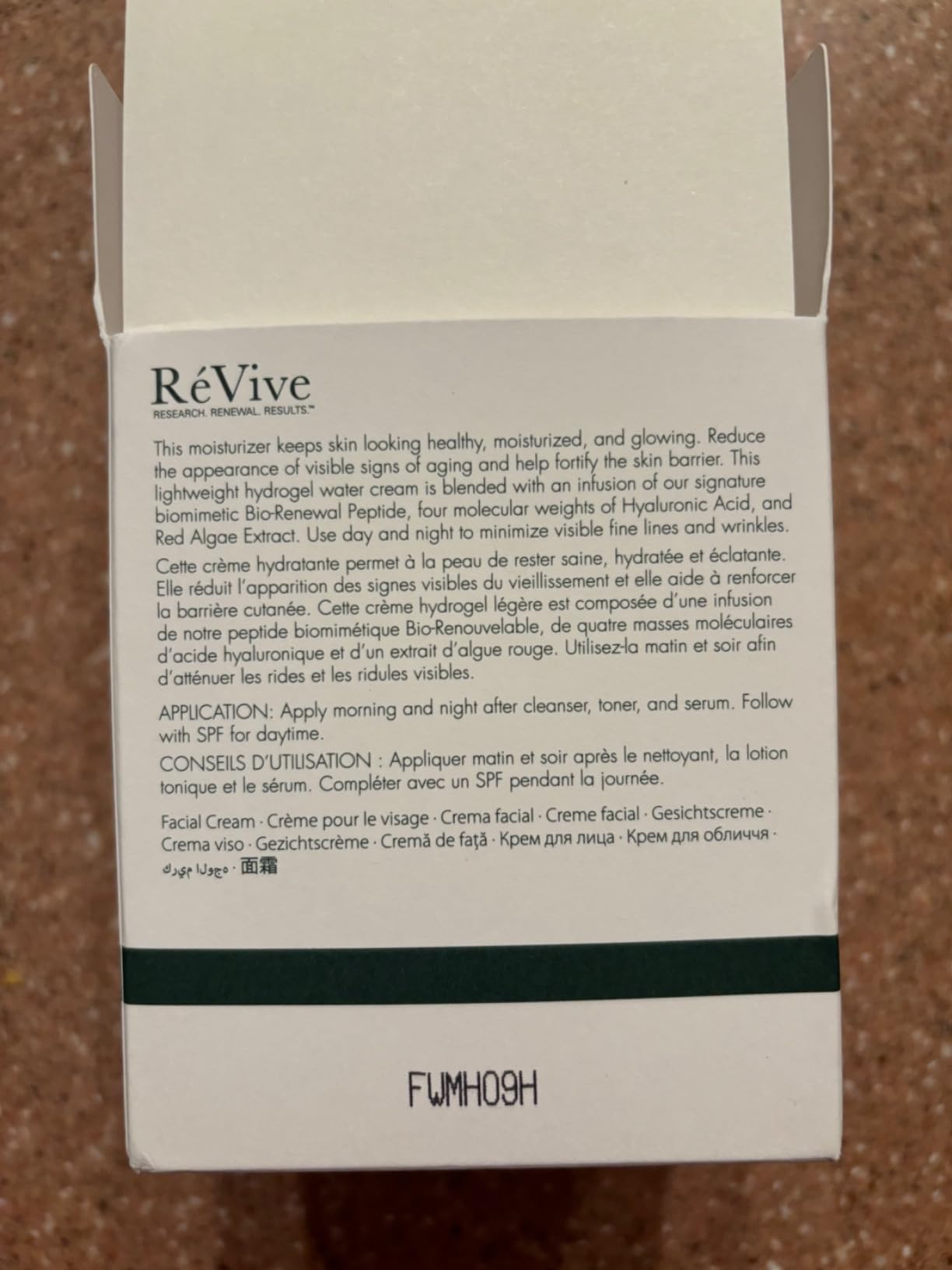 RéVive Skincare RéVive Hydrogel Daily Face Moisturizer - Lightweight Water Cream & Peptide Moisturizer - Anti Aging Skin Care to Help Prevent Future Signs of Aging, Improve Fine Lines & Boost Skin Radiance (1.7 Oz)