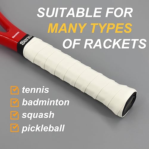 Miniatura 4 de Senston Cinta de agarre suave para raqueta de bádminton de tenis y pickleball