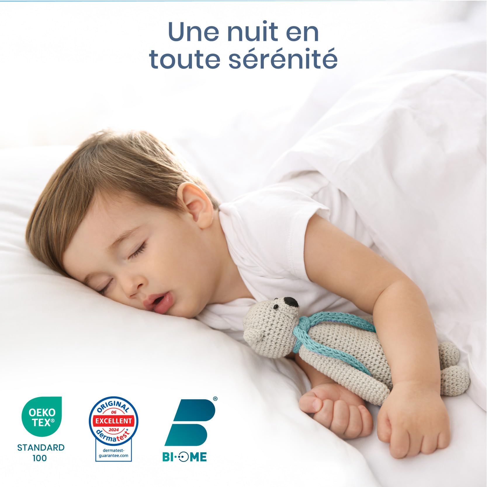 Twinzen - Housse Matelas 140 x 190 x 25 cm Anti-Acarien et Punaises de Lit - Housse de Matelas 140x190 cm avec Fermeture Éclair - Bi-Ome et Oeko-Tex