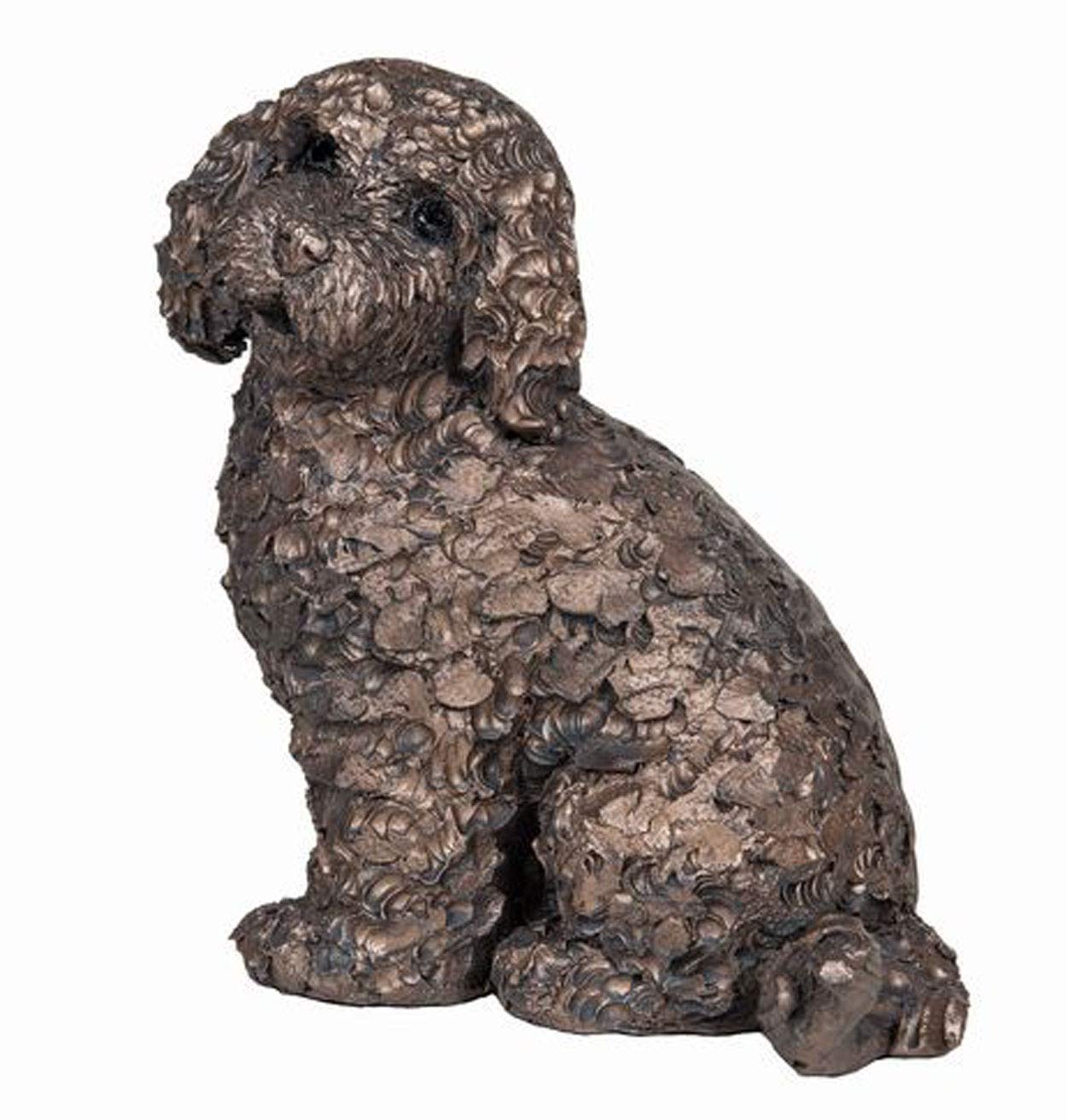 Frith Bronze Cold Cast Cockapoo Sculpture - Jasper Cockapoo Sitting