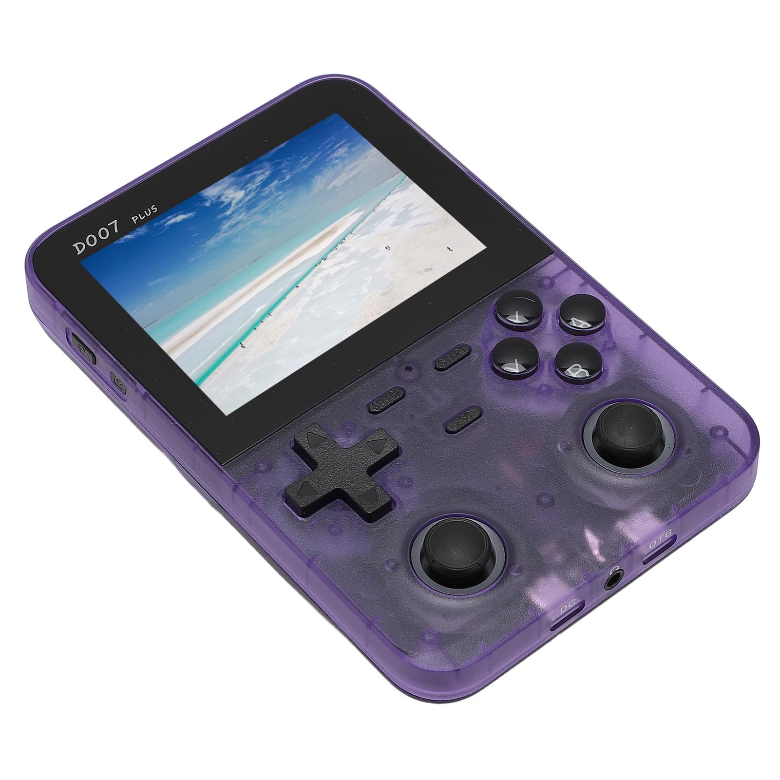 Console de Jeu Portable Rétro D007, écran IPS 640 X 480 3,5 Pouces, Console de Jeu Vidéo de Poche Portable 2500 MAh, Prend en Charge 9 émulateurs Grand Public, Carte SD 64 Go