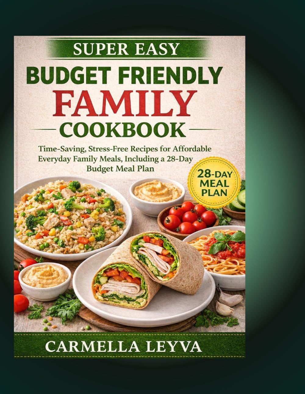 SUPER EASY BUDGET FRIENDLY FAMILY COOKBOOK: Time-Saving, Stress-Free Recipes for Affordable Everyday Family Meals , Including a 28-Day Budget Meal Plan