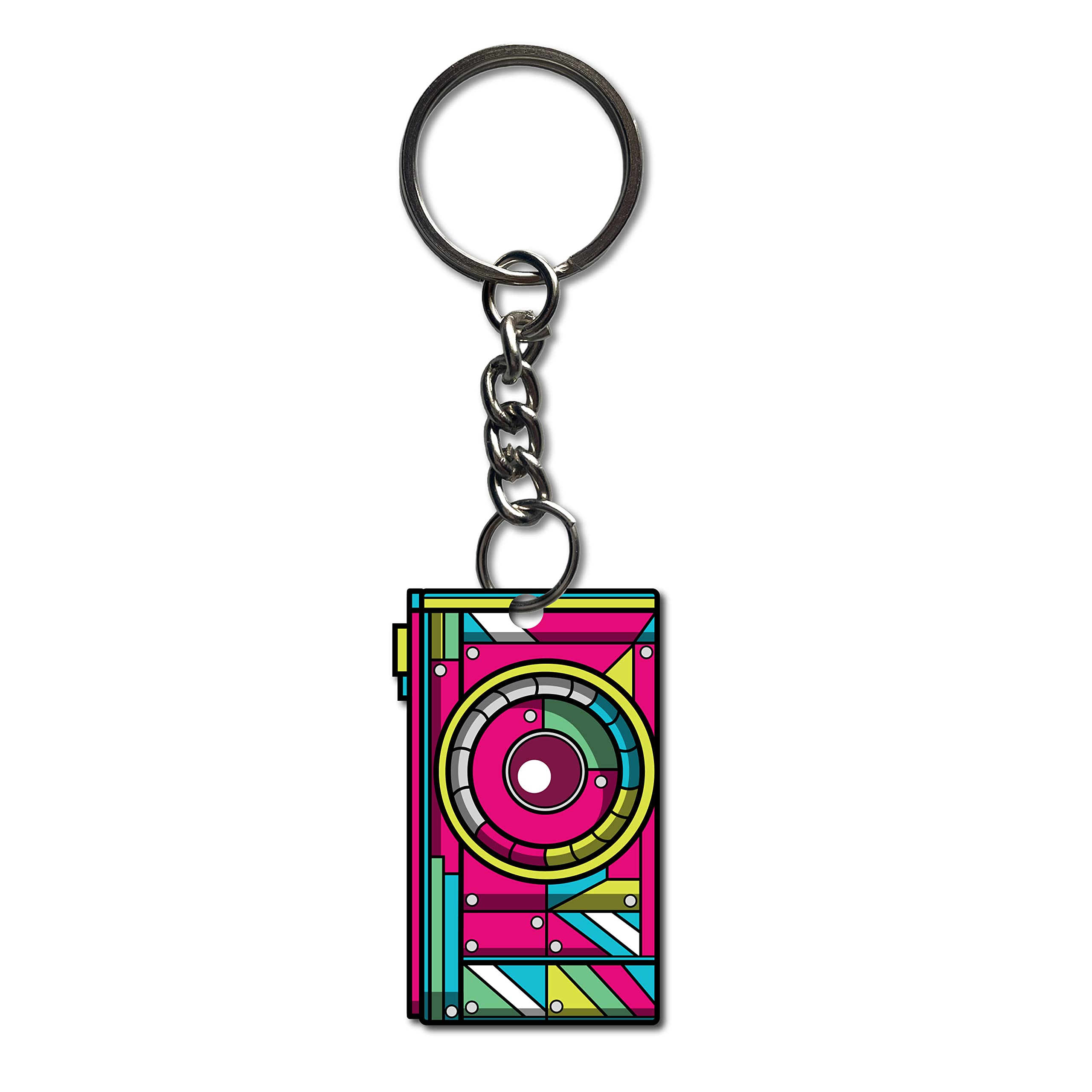 signoogle Wooden Printed Camera Theme Keychain Bike/Car/Men/Women/Bag Key Tag Keyrings Multicolored (1.5 x 2.5 Inch)-picture-33