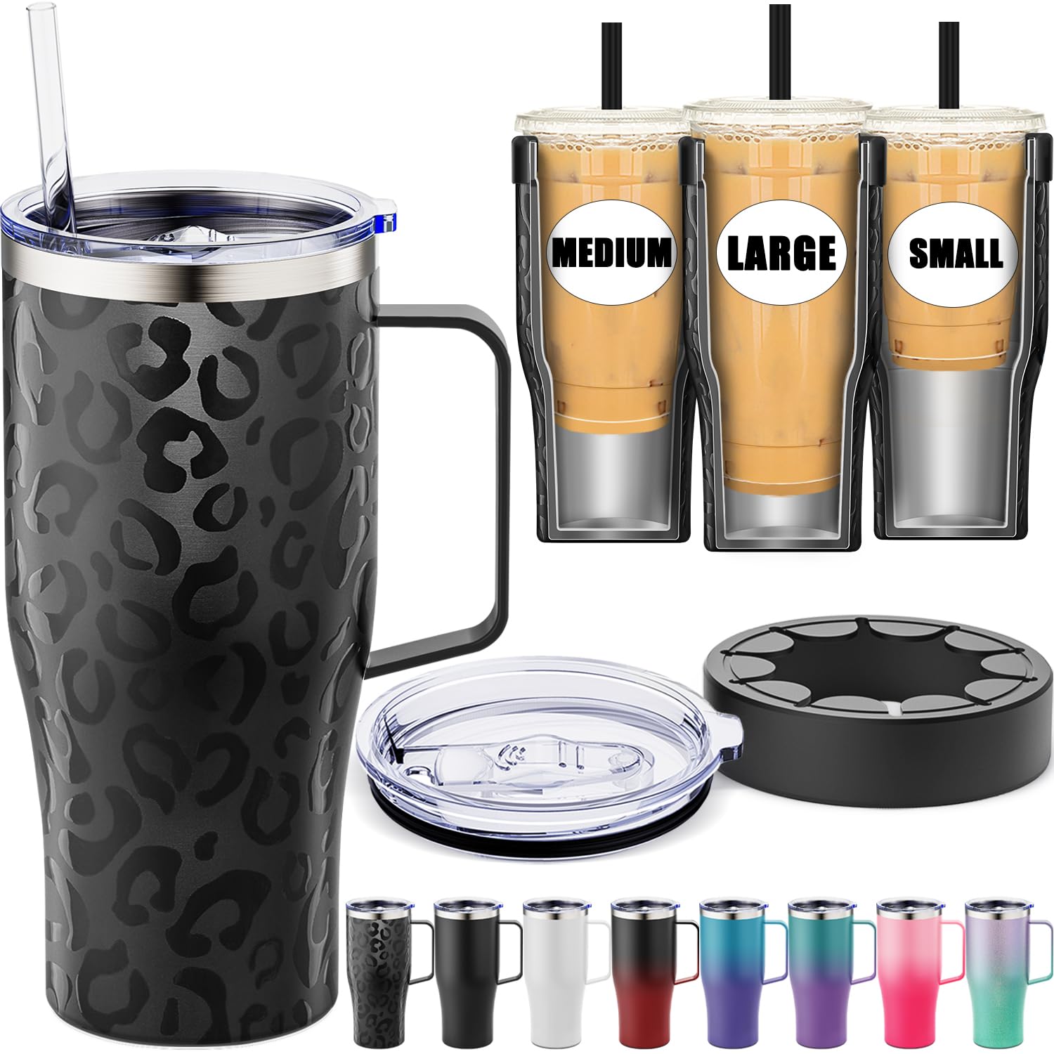 Amazon.com: Universal Iced Coffee Sleeve with Handle - Insulated