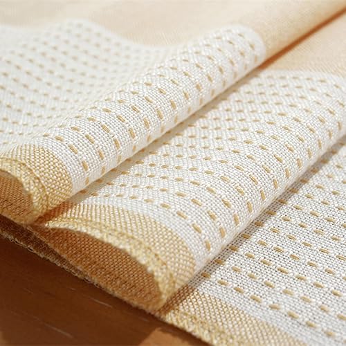 Miniatura 3 de Hsvanyr Camino de mesa de lino de algodón rectangular con exquisita borla y decoración del hogar, 13 x 72 pulgadas, a prueba de polvo, resistente al