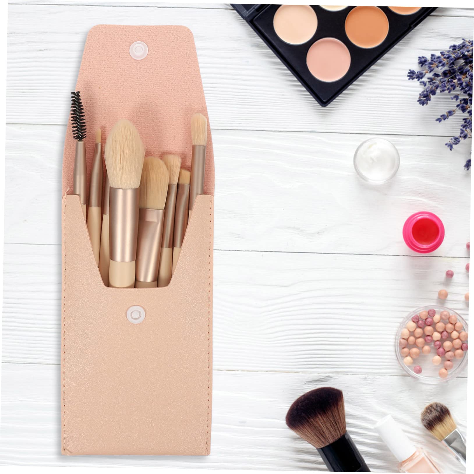 MAGICLULU 5 Sets Make-up-pinsel-set Pinsel Kosmetik-werkzeug Reise-make-up-set Kompakte Aufbewahrungstasche Für Beauty-tools Für Frauen Und Mädchen