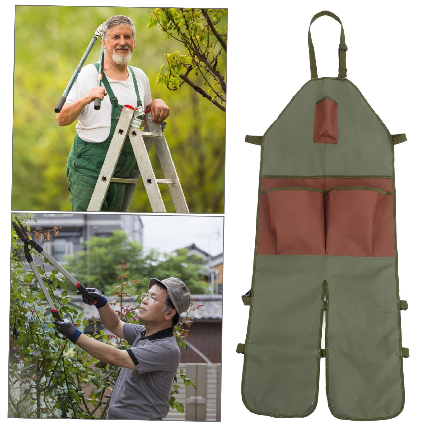 Delantal De Jardinería Oxford Con Múltiples Bolsillos Apto Para Recolección De Frutas y Verduras y Resistente Para Trabajo Al Aire