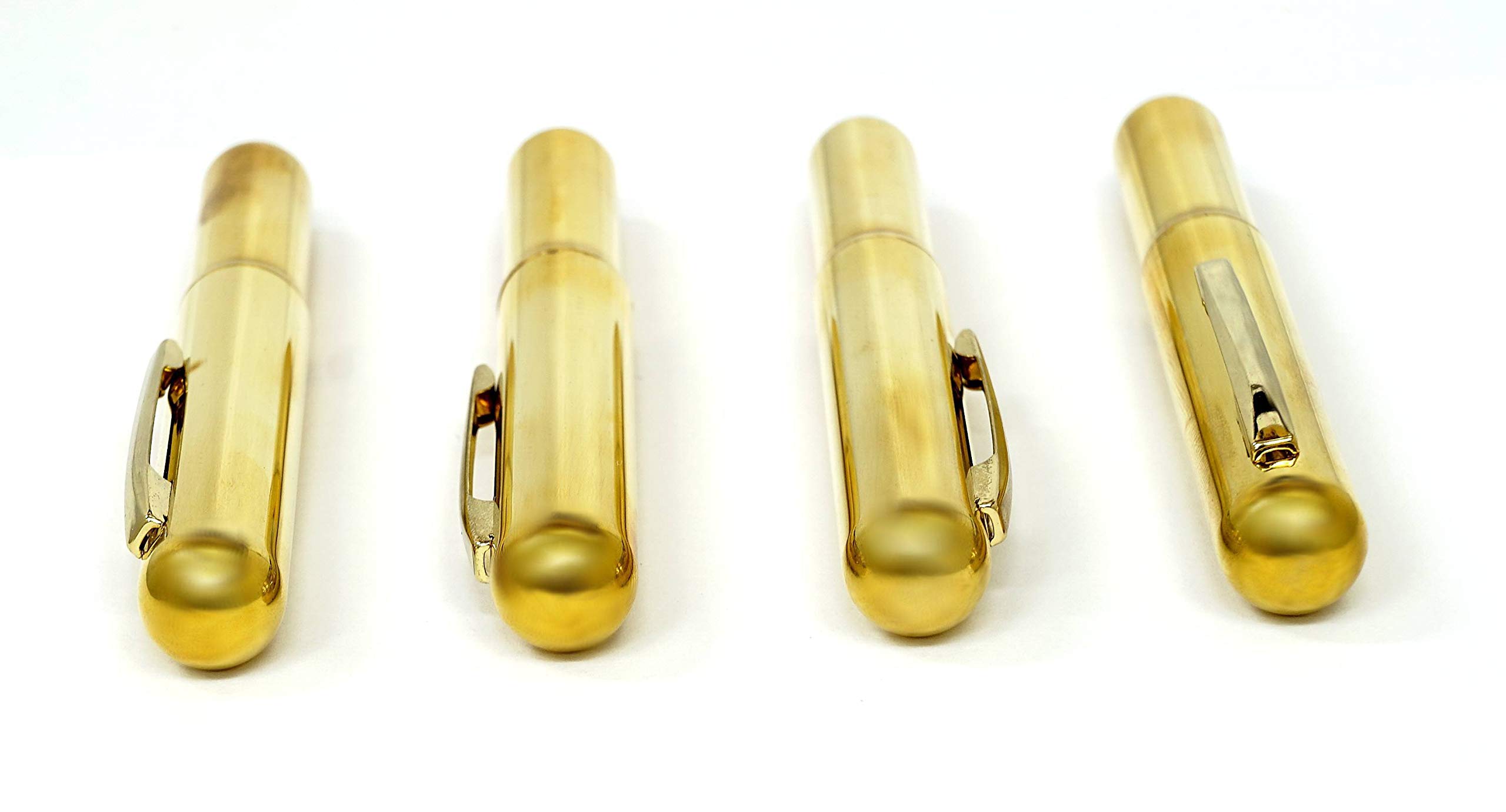 【オリジナル制作】真鍮無垢 キャップ式万年筆　ずっしり 重量感 真鍮 万年筆 | 川窪万年筆店