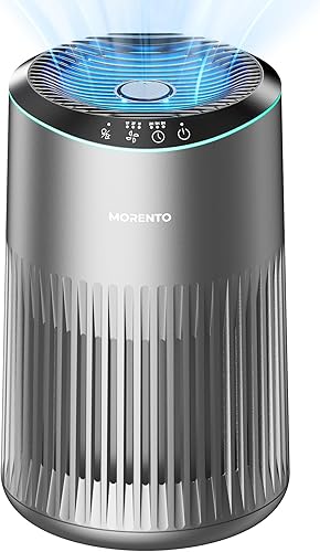 MORENTO Purificadores de aire para el hogar, purificador de aire para humo, olores de caspa de mascotas con esponja de fragancia, purificador de
