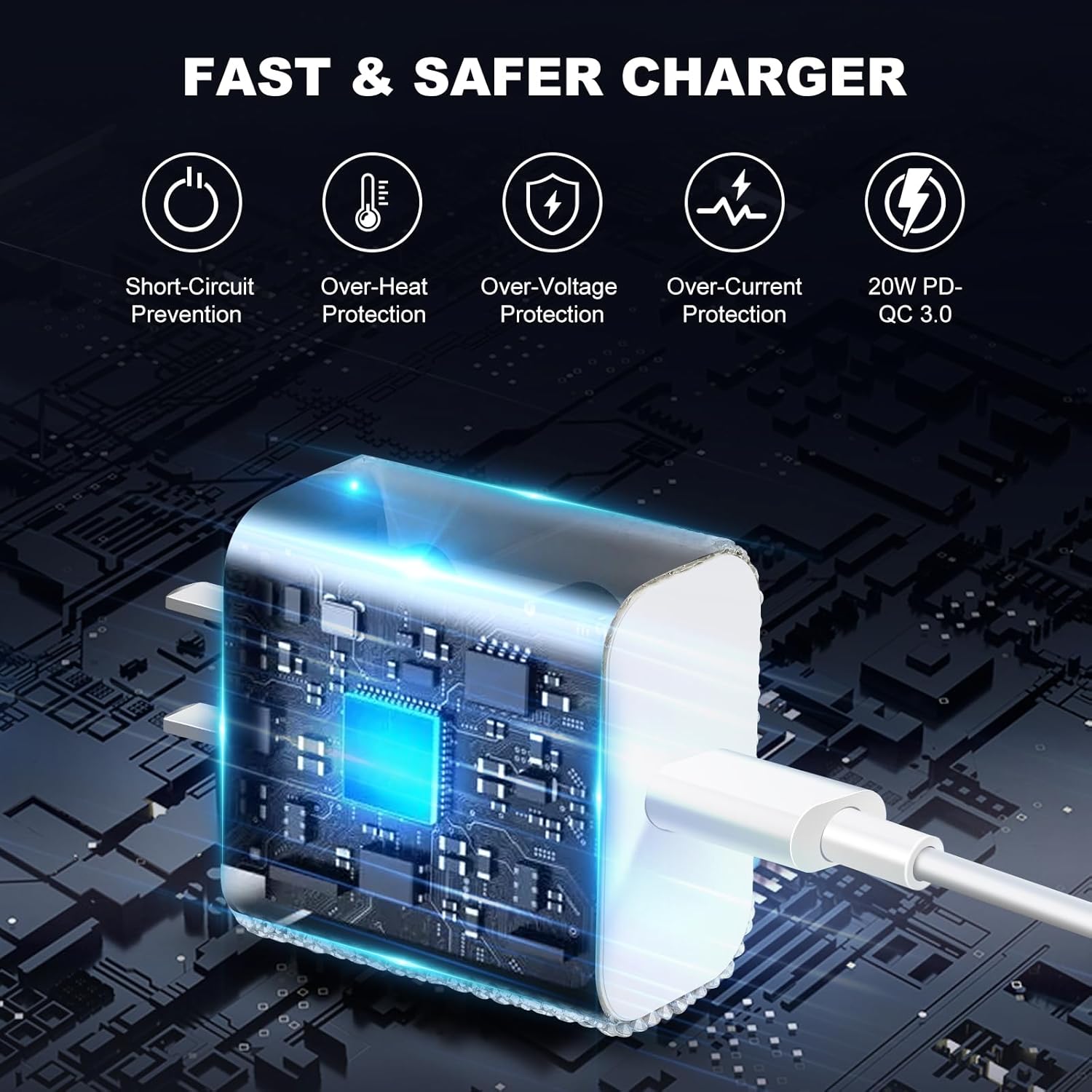 Aolcev for iPhone Charger Fast Charging Bling USB C Charging Block 27W Rhinestones Type C Charger Blocks for iPhone 16 15 14 13 12 iPad Bling Fast USB C Adapter for Samsung S25 S24 S23 S22 Sliver - Image 3