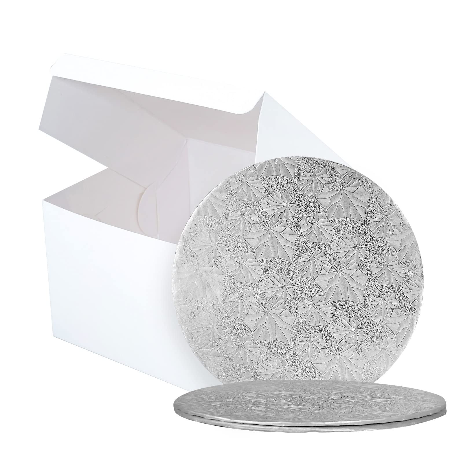 HOME GOODS MARKETPLACE Foam Takeout Containers – White Hinged Clamshell 6x6x3 Inches – 50 Count | Disposable Food Containers for Sandwiches, Burgers & Snacks | Insulated, Leak-Resistant & Durable