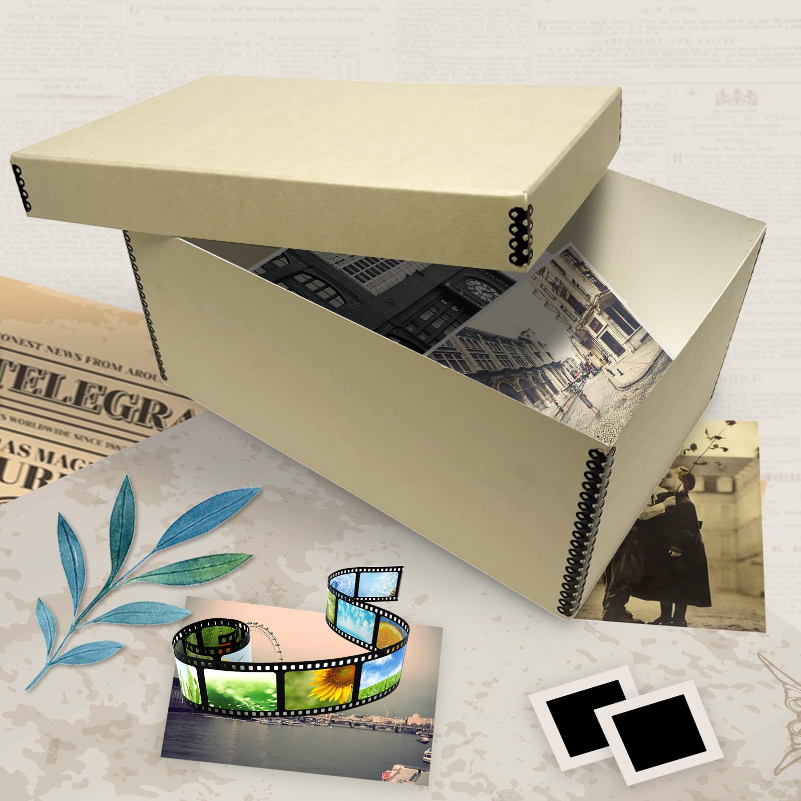 Amazon｜Golden State Art アーカイブ写真収納ボックス 5インチx7