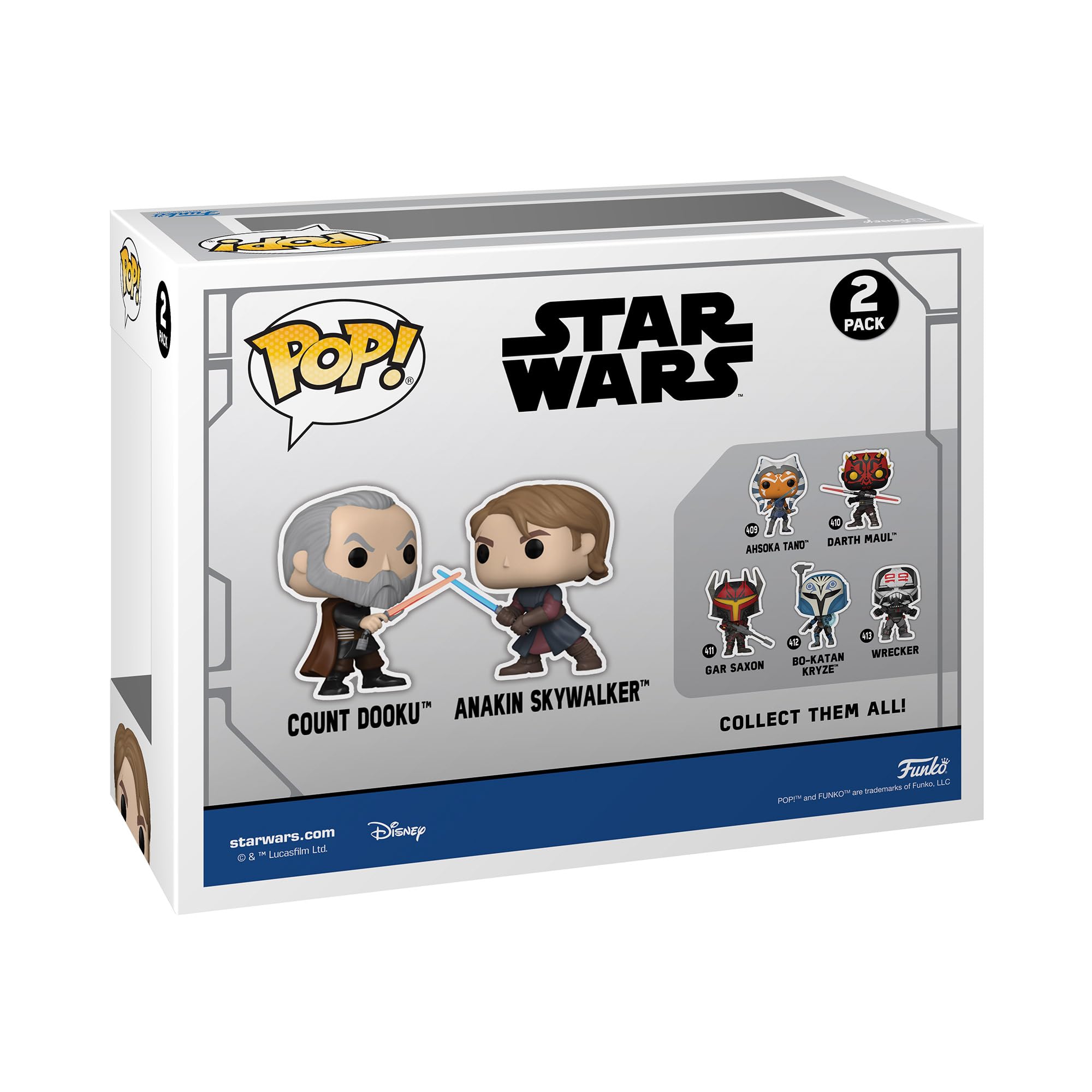 【レア】FUNKO POP スターウォーズ　フィギュア　2つセット Amazon.co.jp: 【GameStop限定】Funko POP! 2pk Star Wars ファンコ