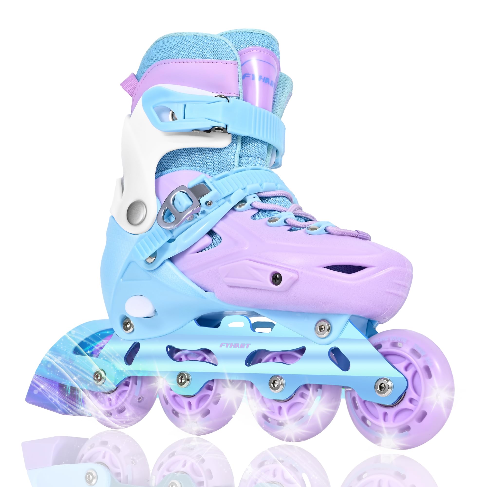 Patins en Ligne Rollers en ligne Patins à roulettes ajustables pour enfants avec roues lumineuses, patins à roulettes pour enfants pour jeunes enfants débutants, pour l'intérieur et l'extérieur