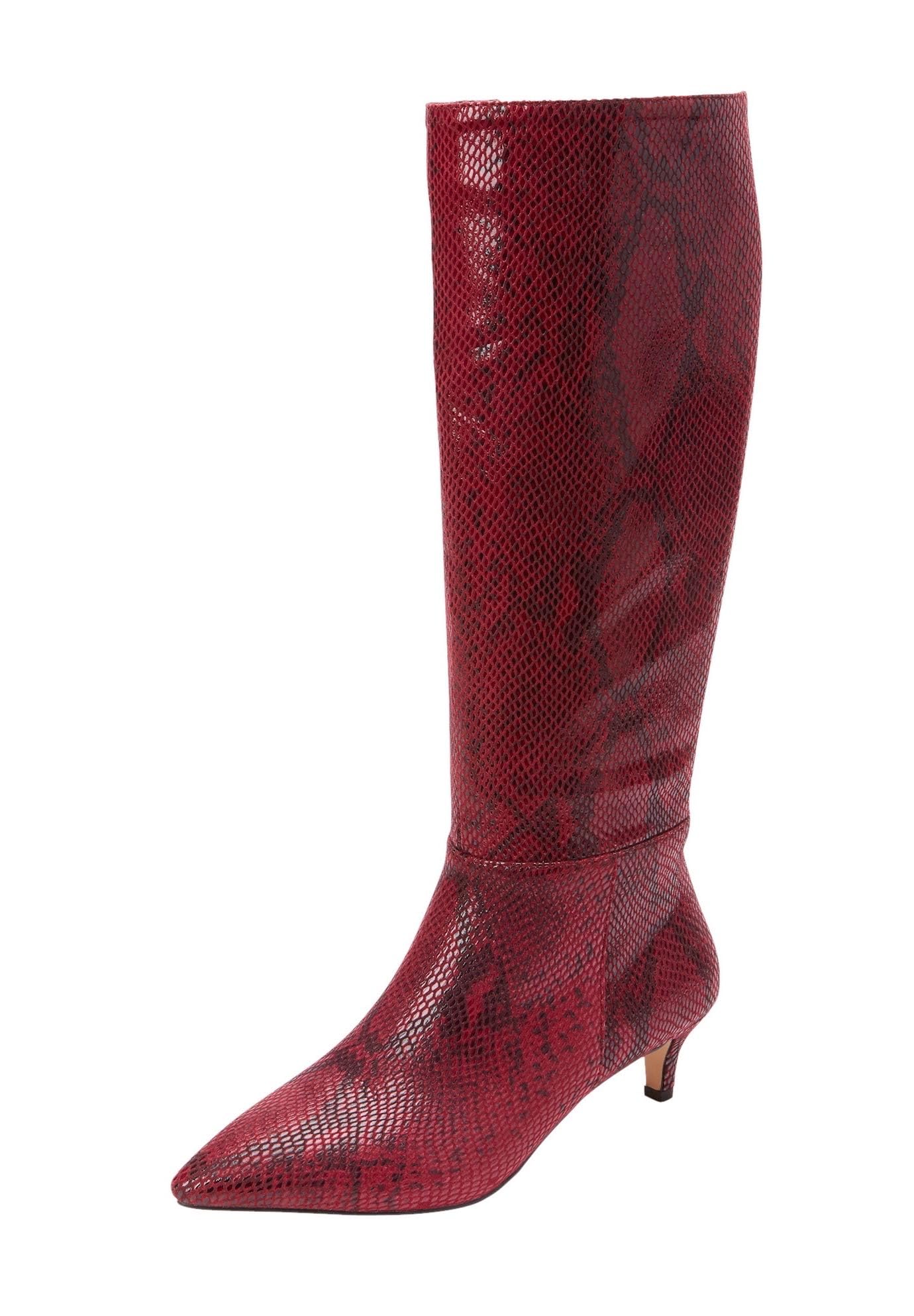 Comfortview Womens Wide Width The Poloma Wide Calf Boot