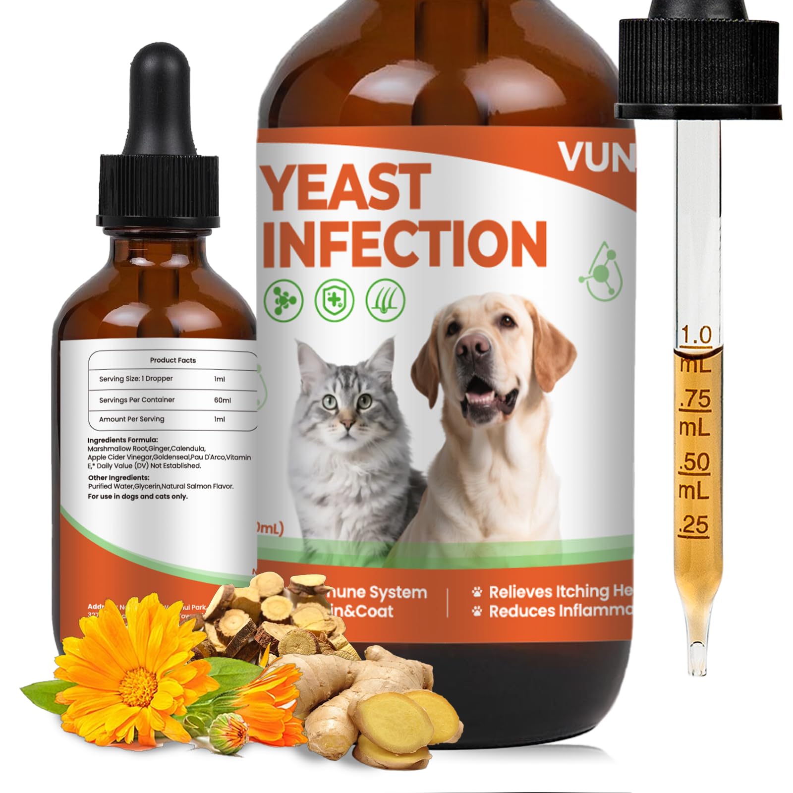 VUN Yeast Infection Treatment for Dogs & Cats