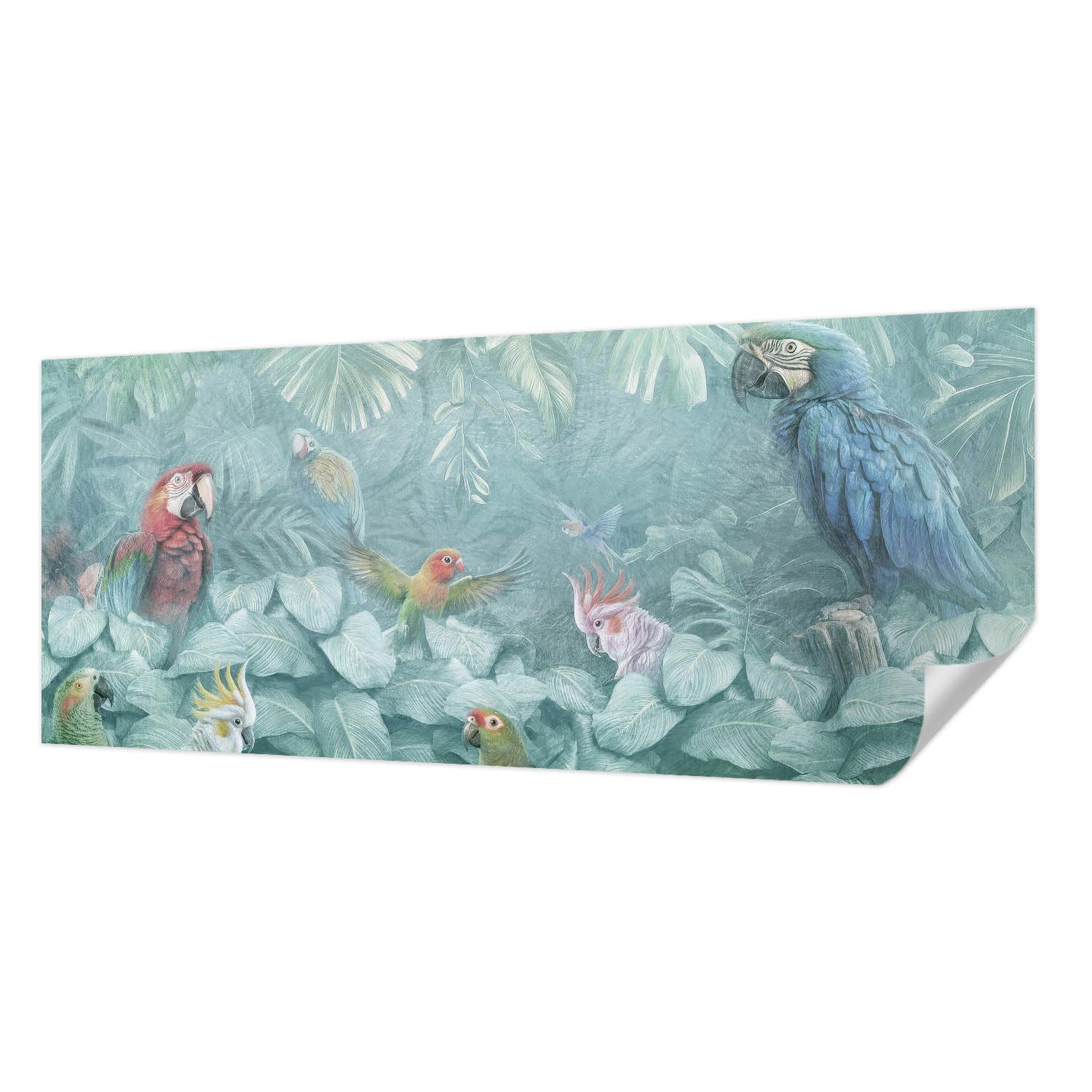 Papier peint oiseaux exotiques haut de gamme Tulup panoramique de salon