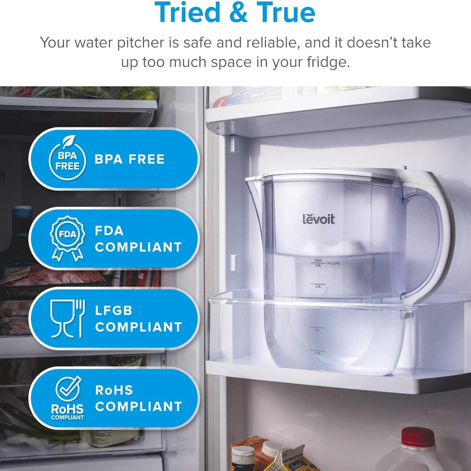LEVOIT Water Filter Pitcher : Everything Else