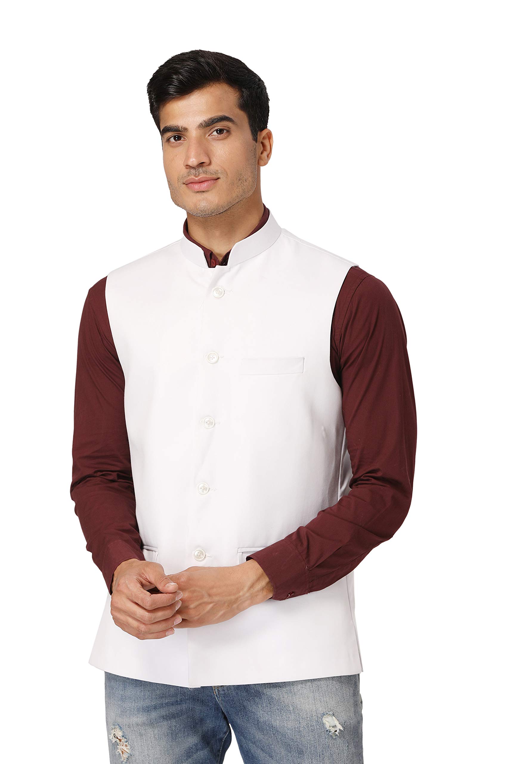 Men's Polyester Cotton Modi Nehru Jacket