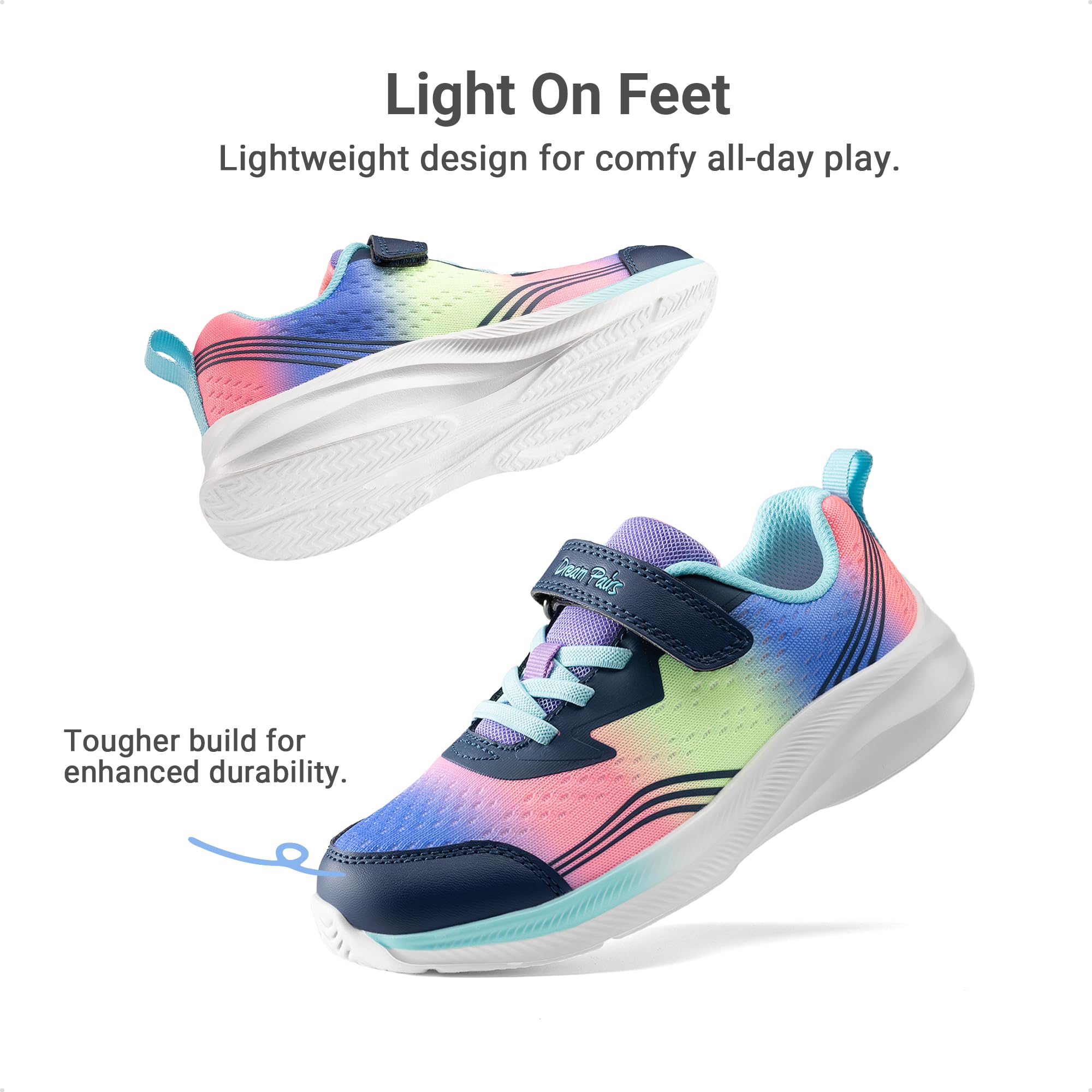 DREAM PAIRS Zapatos para Niños y Niñas, Zapatillas de Tenis, Calzado Deportivo Ligero para Correr, Caminar, Escuela y Gimnasio para Niños Pequeños/Grandes