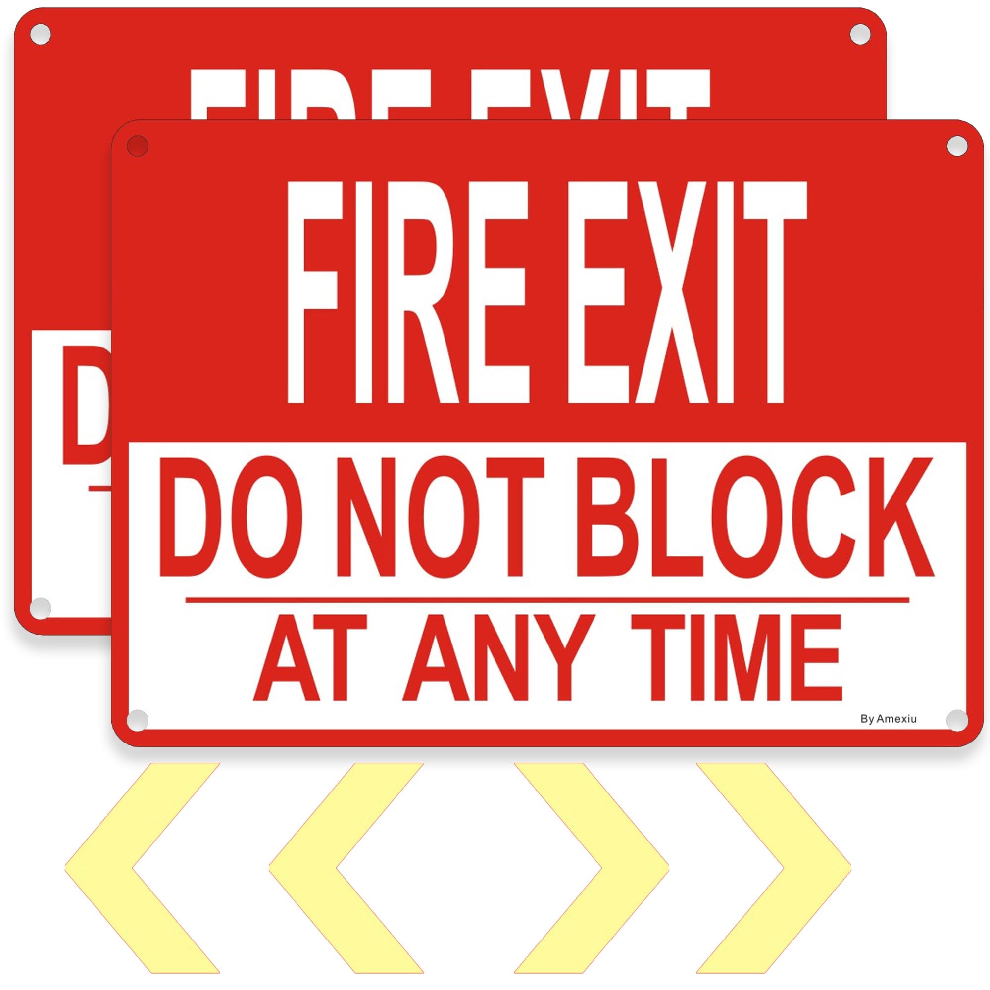 amazon-com-2-pack-fire-exit-sign-do-not-block-door-at-all-times-metal-signs-10-x-7-inches-emergency-exit-sign-with-extra-arrows-sticker-included-fade-resistant-rust-free-tools-home for Free Printable Emergency Exit Signs Amazon.com: 2 Pack Fire Exit Sign, Do not Block Door at All Times Metal Signs,10 x 7 Inches Emergency Exit Sign with Extra Arrows Sticker Included, Fade Resistant&Rust-Free : Tools & Home for Free Printable Emergency Exit Signs