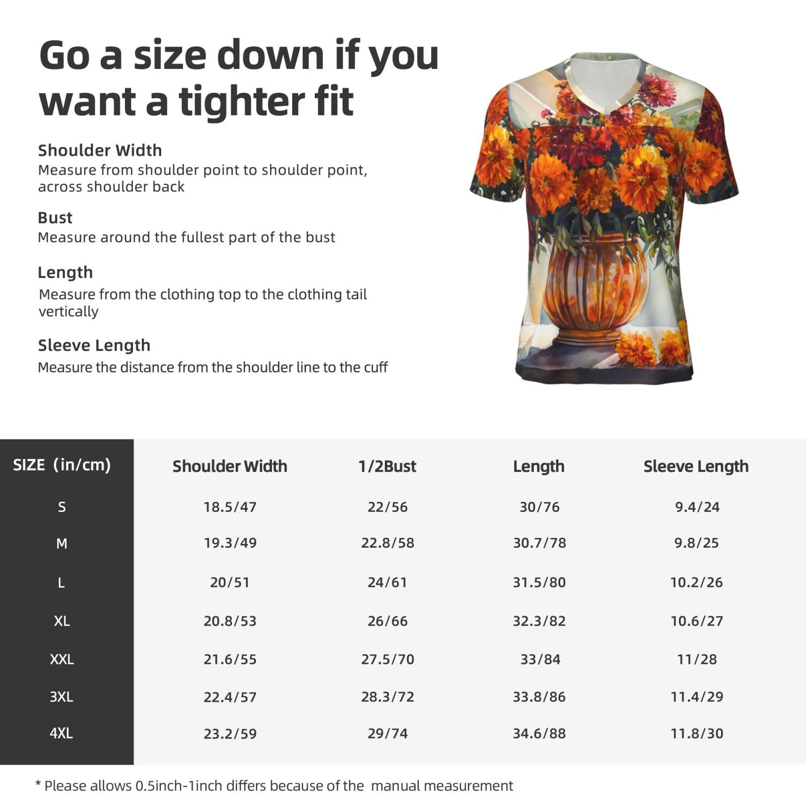 Stylish Athletic Sports Jersey Marigold-in-Vase-Painting Men's Rugby Jersey Large Black