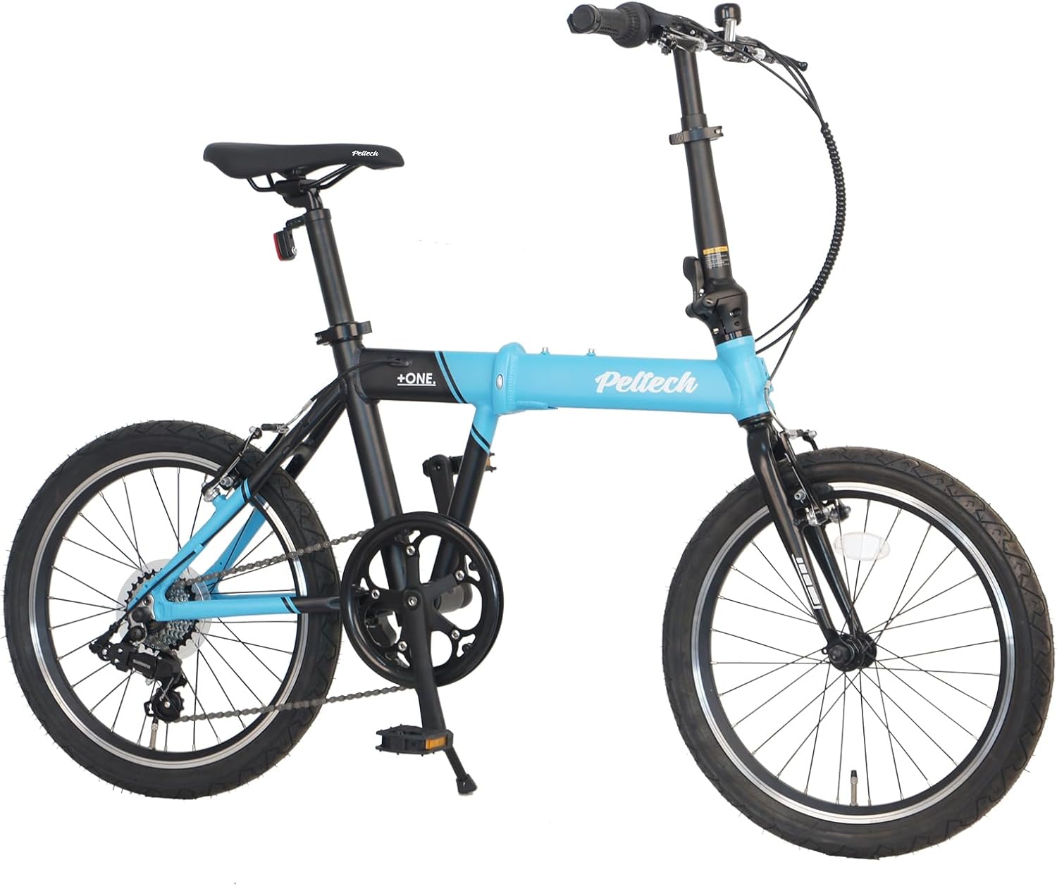 PELTECH Flip One Lightweight Aluminum Folding Bicycle, Total Weight 26.0 lbs (11.8 kg), 20 inch Exterior, 7 Tiers