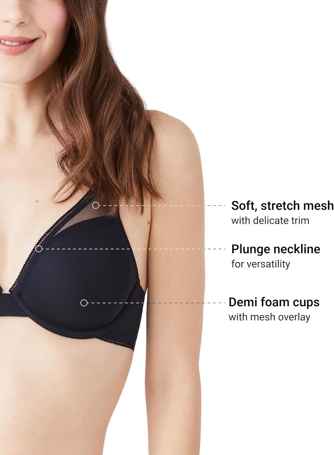 b.tempt'd Womens Etched in Style Lightly Padded Convertible T-Shirt Bra, 953225 - Image 3