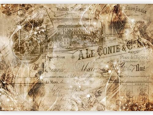 Miniatura 10 de artgeist Mural de pared retro de 154 x 110 pulgadas, papel tapiz autoadhesivo removible de gran tamaño para decoración de pared, diseño de imagen de