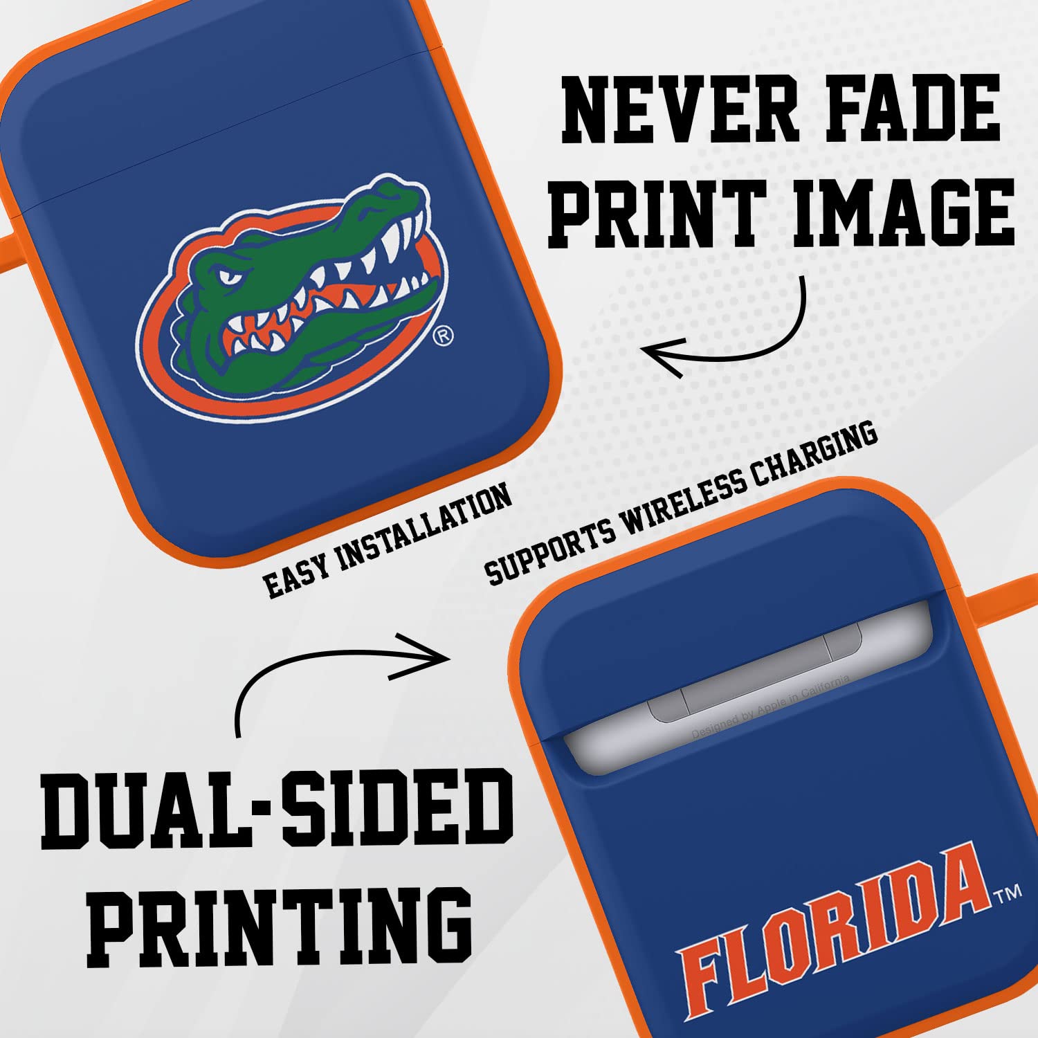 AFFINITY BANDS Florida Gators HDX Case Cover Compatible with Apple AirPods Gen 1 & 2 (Classic)