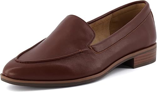 CUSHIONAIRE Mocasines Belmont sin cordones para mujer + espuma viscoelástica, anchos disponibles