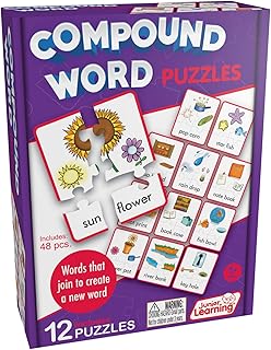 Junior Learning JL244 Compound Word Puzzles, Multicolor
