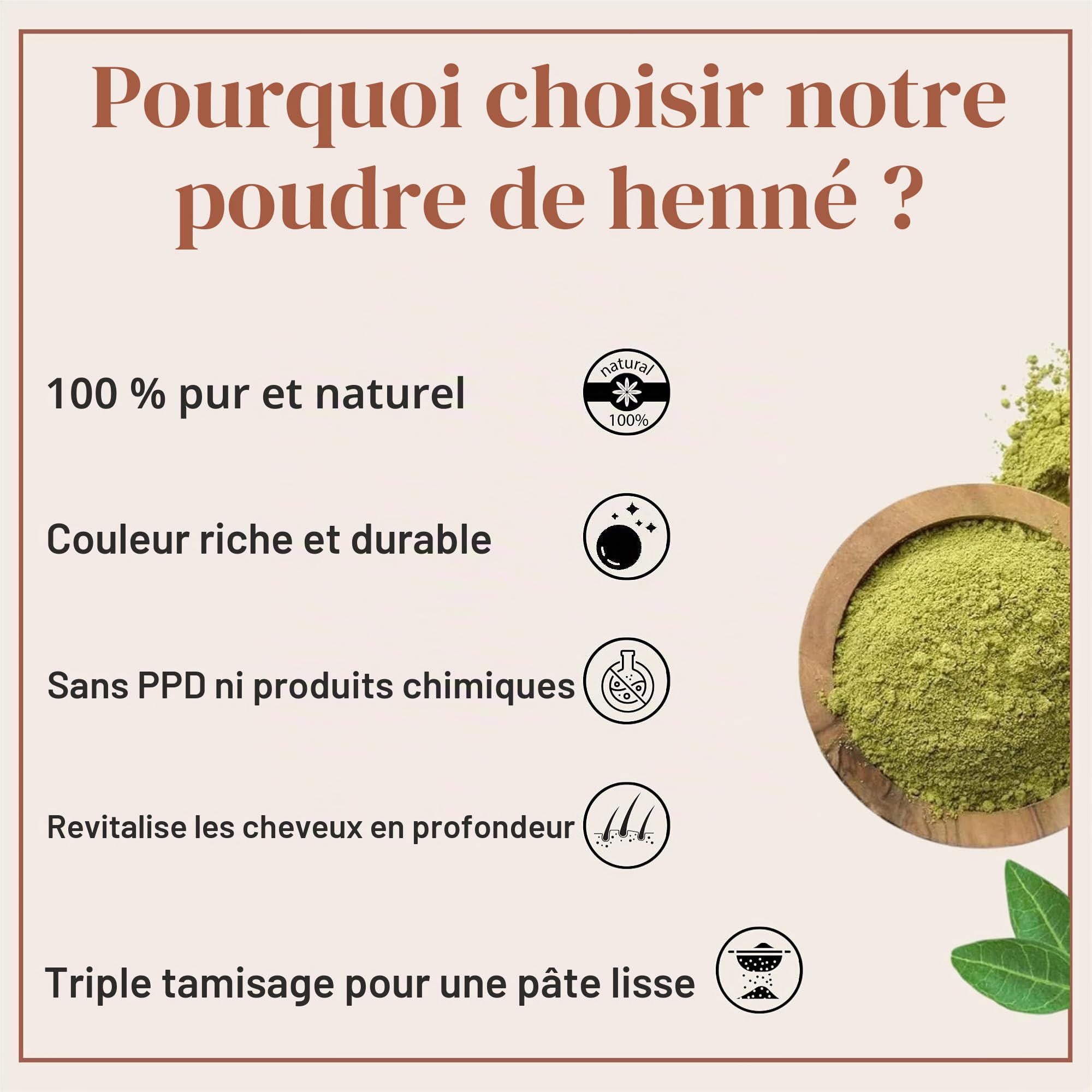 SAMYAM Poudre de henné pur - Paquet de 1 kg | Coloration capillaire naturelle, henné du Rajasthan triplement tamisé, sans PPD