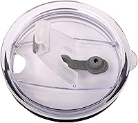 Vista 6 de CocoStraw 4 popotes anchos de acero inoxidable + tapa de agujero para pajilla, extra largas de 30 onzas, se adapta a vasos Yeti Tumbler Rambler Cups