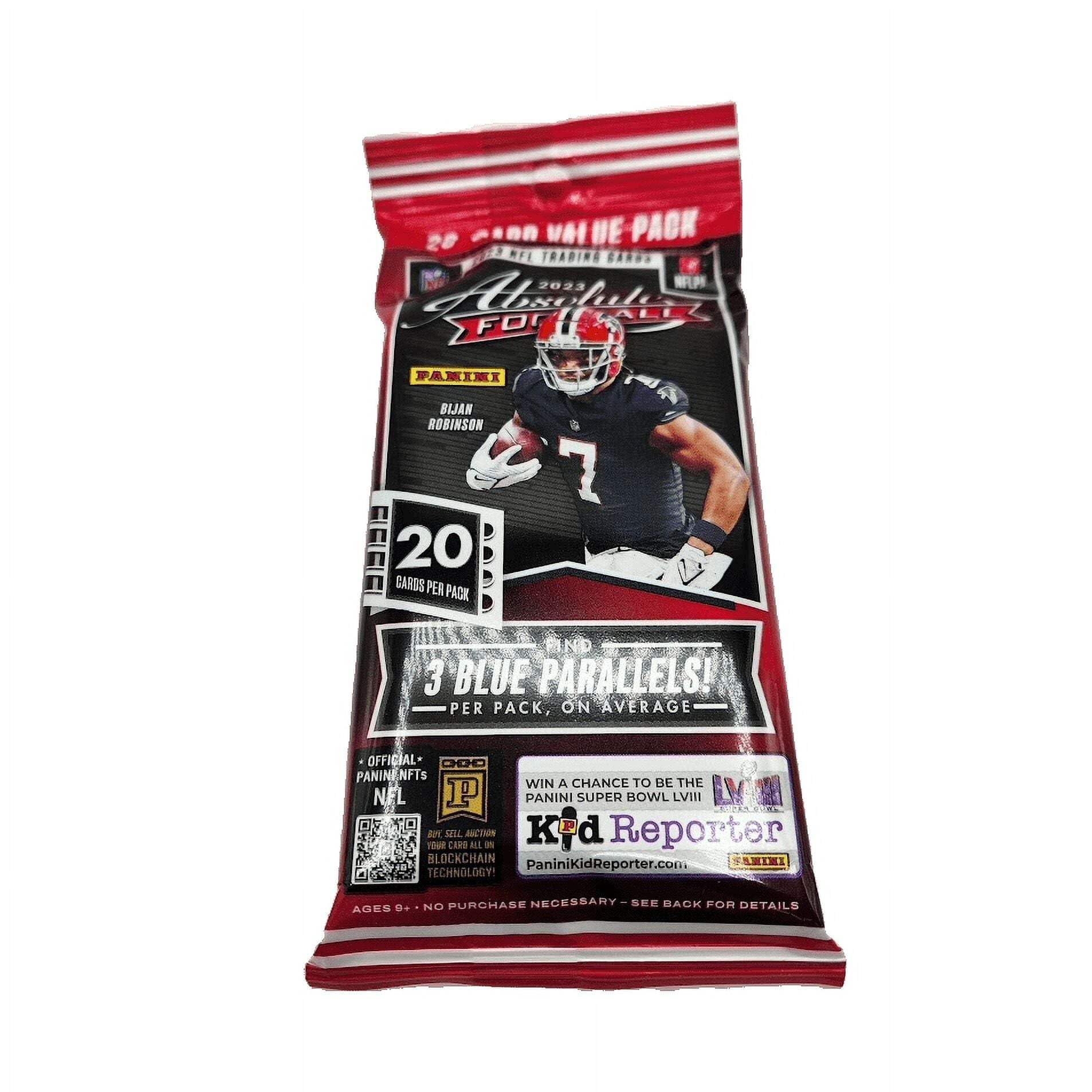 Amazon.com: 2023 Panini Absolute Football Jumbo Value Pack
